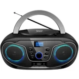 UKW CD radio MPC 19.4 USB AUX, CD, USB Crna/srebrna