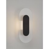 Nova Luce Mat crna metalna LED zidna lampa Vetrio – | shoptok.hr