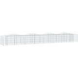 vidaXL Lučna gabionska povišena gredica 400x50x50 cm pocinčano željezo | shoptok.hr