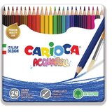 Carioca Akvarel drvene bojice u metalnoj kutiji 24kom - | shoptok.hr