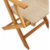  3-dijelni bistro set od poliratana i masivnog drva bež | shoptok.hr