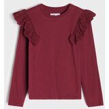 Sinsay Pamučna majica s ukrasnom čipkom | shoptok.hr