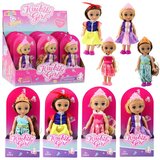 Mini princeza lutka ukrašena krunom haljina 17 cm mix Cijene