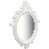 Maison Chic Stensko Ogledalo - Zrcalo - Kozmetično ogledalo v grajskem stilu 56x76 cm belo, (21697717) | Shoptok.si
