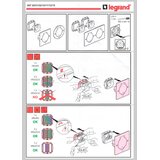 Legrand 89700 - Ugradni okvir za podnu utičnicu PLATINUM 2M IP44, nerđajući čelik | Eponuda.com