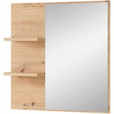 XORA STENSKO OGLEDALO, 78/80/17 cm steklo, leseni material | Shoptok.si