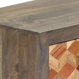 TV ormarić sivi 120 x 30 x 40 cm od masivnog drva manga | shoptok.hr