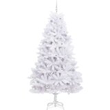  Umjetno božićno drvce s nogom Bijela 240 cm PVC i čelik | shoptok.hr