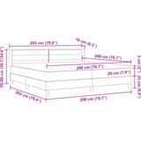  Postelja boxspring z vzmetnico z vzmetnico krema 200 x 200 cm, (5000128011) Slike