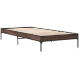  Okvir za krevet smeđi hrast 90x190 cm konstruirano drvo i metal | shoptok.hr