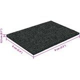  Gumenasti granulatni vanjski pod Crna 6 x 9 x 0,3 cm Guma | shoptok.hr