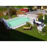 bazen styria pool set oval 625 x 360 x 150 cm - peščena