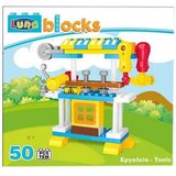 Luna blocks delovna miza 50-delni komplet gradbene igrače | Shoptok.si