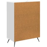  Kreveta Bijela visokog sjaja 66 x 34,5 x 90 cm Slike