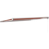 Tenda na uvlačenje narančasto-smeđa 4,5x3 m tkanina i aluminij | shoptok.hr