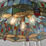  Endon 66148 - Luster na lancu Tiffany DRAGONFLY 3xE27/60W/230V prečnik 50 cm | Eponuda.com
