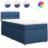  Krevet s oprugama i madracem plavi 80x200 cm od tkanine | shoptok.hr