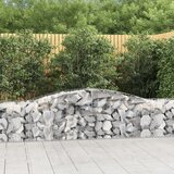 vidaXL Lučne gabionske košare 3 kom 400x50x60/80 cm pocinčano željezo Cijene