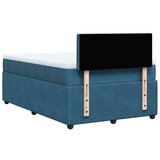vidaXL Krevet s oprugama i madracem plavi 120 x 190 cm baršun | shoptok.hr
