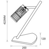  Stona lampa VERTICAL 1xGU10/8W/230V crna | Eponuda.com