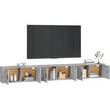 Zidni TV ormarići 3 kom siva boja betona 100 x 34,5 x 40 cm | shoptok.hr