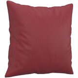  3-dijelni set sofa s jastucima boja vina od umjetne kože | shoptok.hr