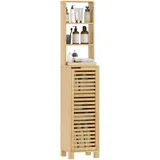 Kopalniška omara bambus 34D x 30Š x 170V cm Naravni les, (5000279390)