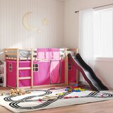 The Living Store Pograd s toboganom in zavesami roza 90x190 cm - Pograd, (21625197) | Shoptok.si