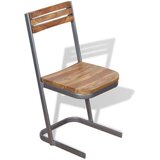 vidaXL Jedilni stoli 4 kosi Masivna Tikovina, (20827165) | Shoptok.si