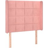  Box spring s madracem LED ružičasti 90x200 cm baršunasti | shoptok.hr
