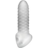 PerfectFIT Fat Boy Checker Box - ovitek za penis (15 cm) - mlečno bela | Shoptok.si