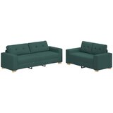SOFA 2 kom. Tamnozelena Platnasta tkanina Slike
