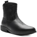 Škornji CM230220-17 Črna