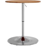 The Living Store Barska miza svetlo rjava Ø60x89,5 cm trdna hrastovina - Barska Miza, (21445989) | Shoptok.si