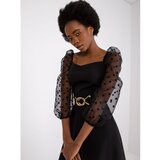 Fashion Hunters Black elegant dress from Segovia Cene
