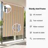  Vanjska roleta žuto-bijela 150 x 270 cm od tkanine i čelika | shoptok.hr