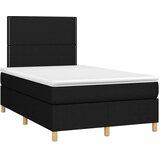  box spring s madracem LED crni 120 x 200 cm od tkanine | shoptok.hr