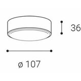  LED2 - LED plafonsko svetlo ROLO LED/6W/230V IP65 antracit | Eponuda.com