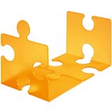 Han držalo za knjige/cd-je puzzle, prosojno oranžna, 2 kosa | Shoptok.si