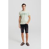Legendww muške crne slim fit teksas bermude 1952-8260-b2