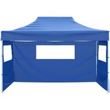  Sklopivi Šator s 3 Panela 3x4,5 m Krem Plavi | shoptok.hr