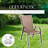 springos metalne vrtne stolice 73 x 55,5 x 93 cm (4 kom.) smeđa | shoptok.hr