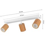  Brilagi - Stropno spot svetlo MODERN WOOD 3xGU10/8W/230V drvo/belo | Eponuda.com