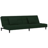 Maison Chic kavč - Sofa - Kanape dvosed z ležiščem in dvema blazinama temno zelen žamet, (21727558) Cene