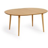 Kave Home Raztegljiva jedilna miza v hrastovem dekorju ø 120 cm Oqui – | Shoptok.si