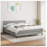  S oprugama i madracem svjetlosivi 180x200 cm od tkanine | shoptok.hr
