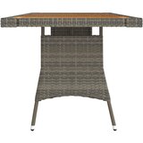  Vrtni stol sivi 160x70x72 cm poliratan i masivno bagremovo drvo | shoptok.hr