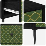  Noćni ormar GELEEN Crni hrast 36 x 33 x 61 cm Konstruirano drvo | shoptok.hr