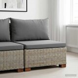  Srednja sofa s jastucima GENDT Prirodni ratan Kubu siva | shoptok.hr