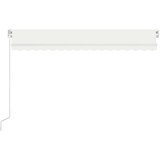 Tenda na ručno uvlačenje s LED svjetlima 400 x 300 cm krem | Eponuda.com